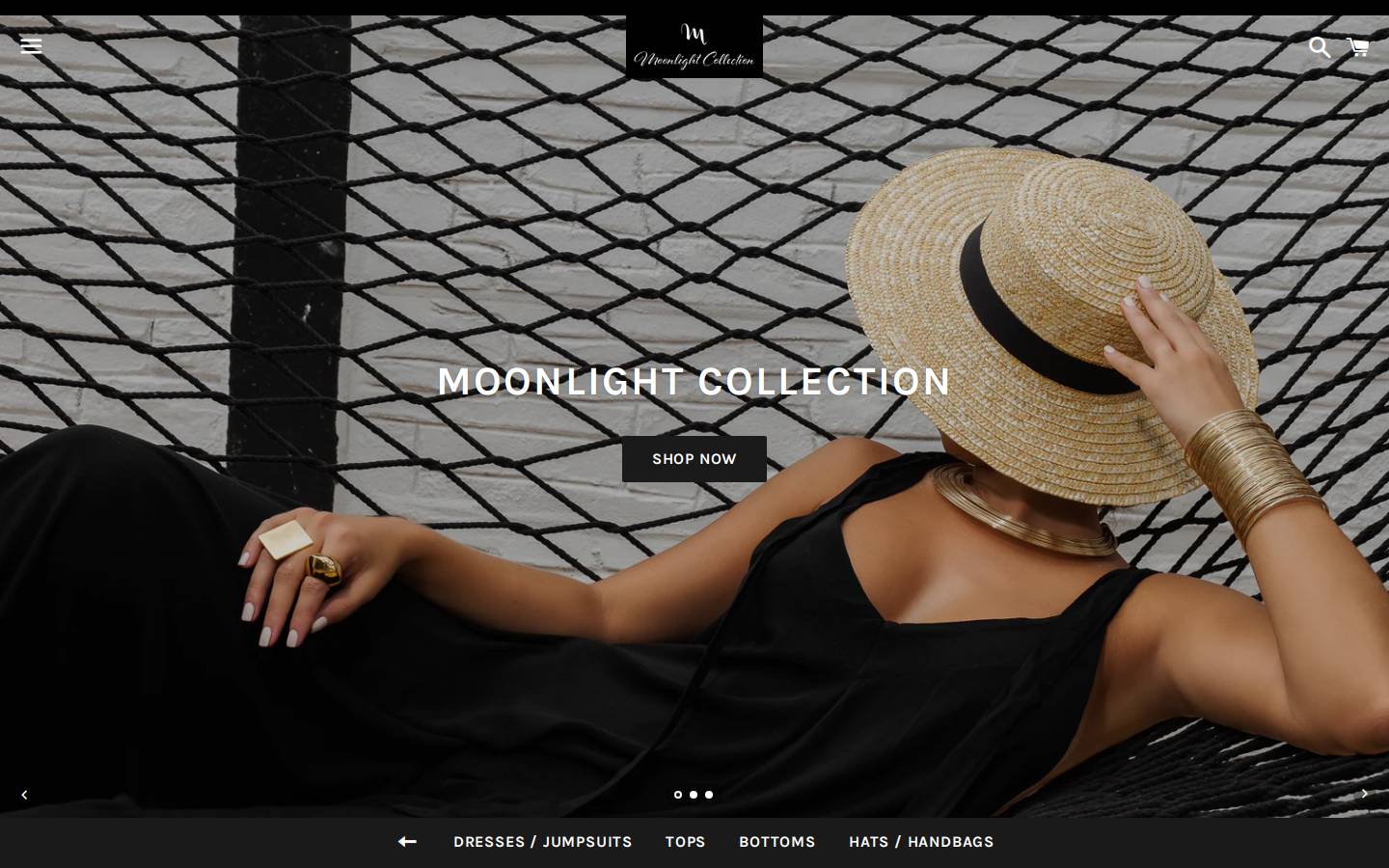 moonlightcollectiononline.com homepage screenshot