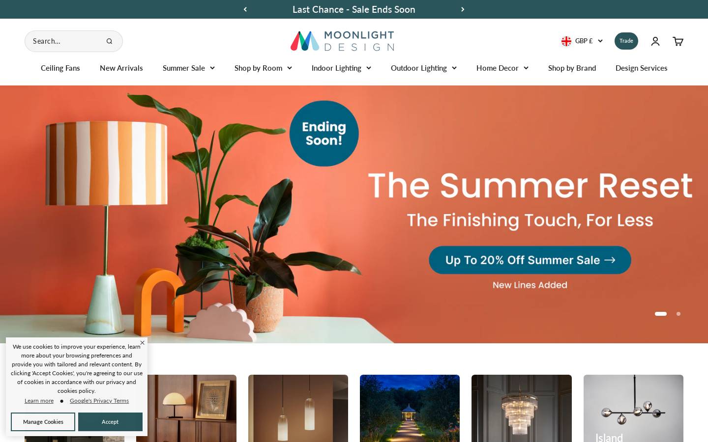 Moonlight Design Ltd. homepage screenshot