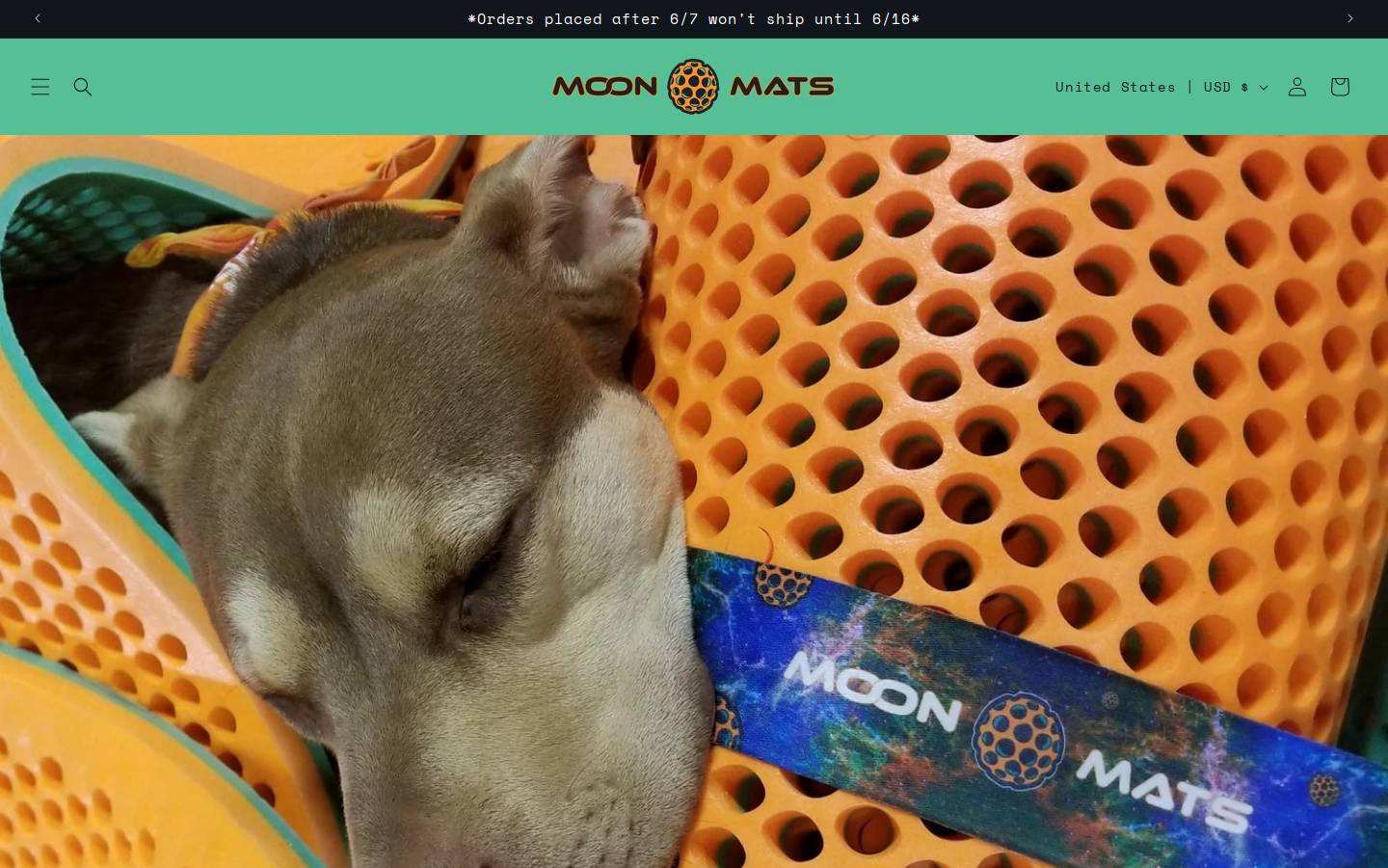 moonmats.com homepage screenshot