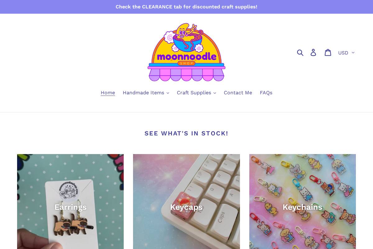 moonnoodleshop.com homepage screenshot