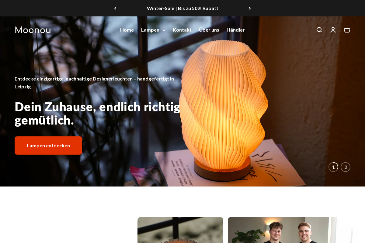 Moonou GbR homepage screenshot