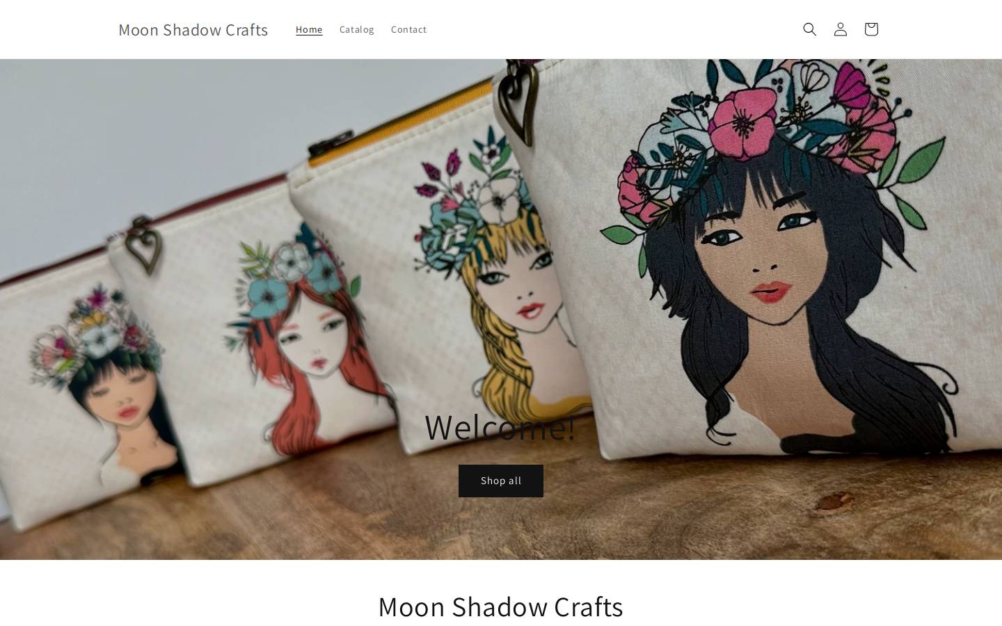 moonshadowcrafts.com homepage screenshot