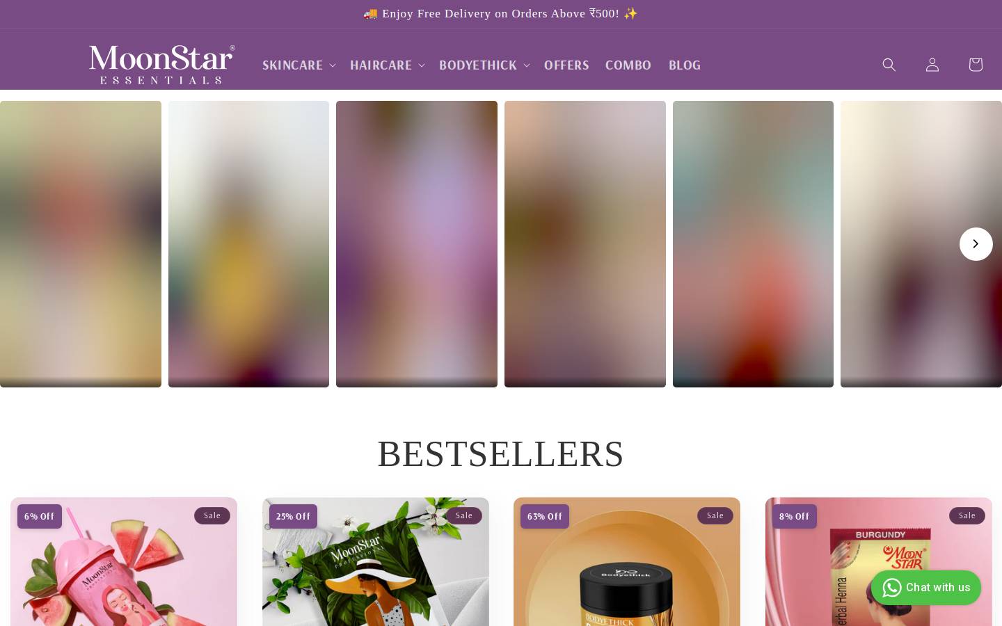 moonstarsworld.in homepage screenshot