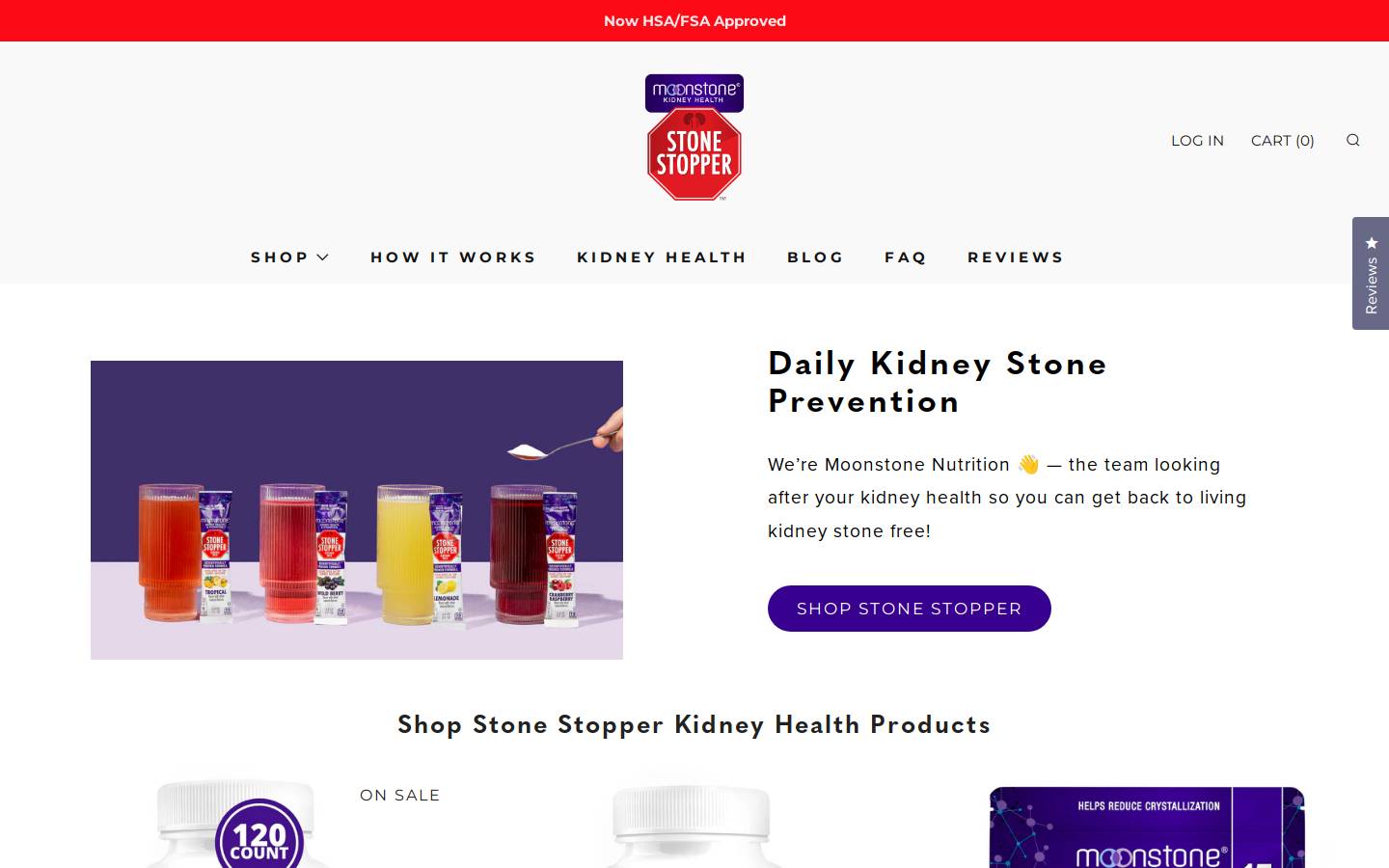 moonstonenutrition.com homepage screenshot