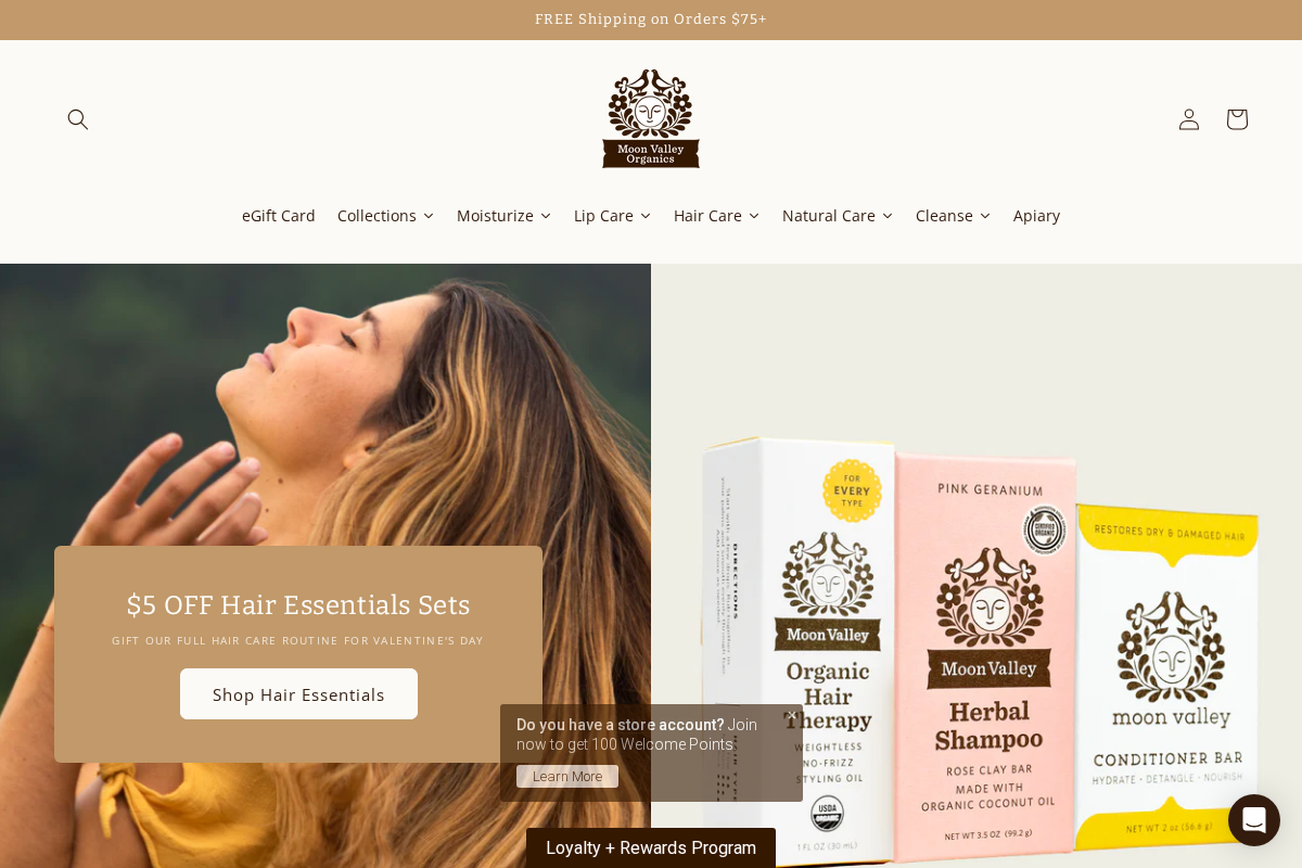 moonvalleyorganics.com homepage screenshot