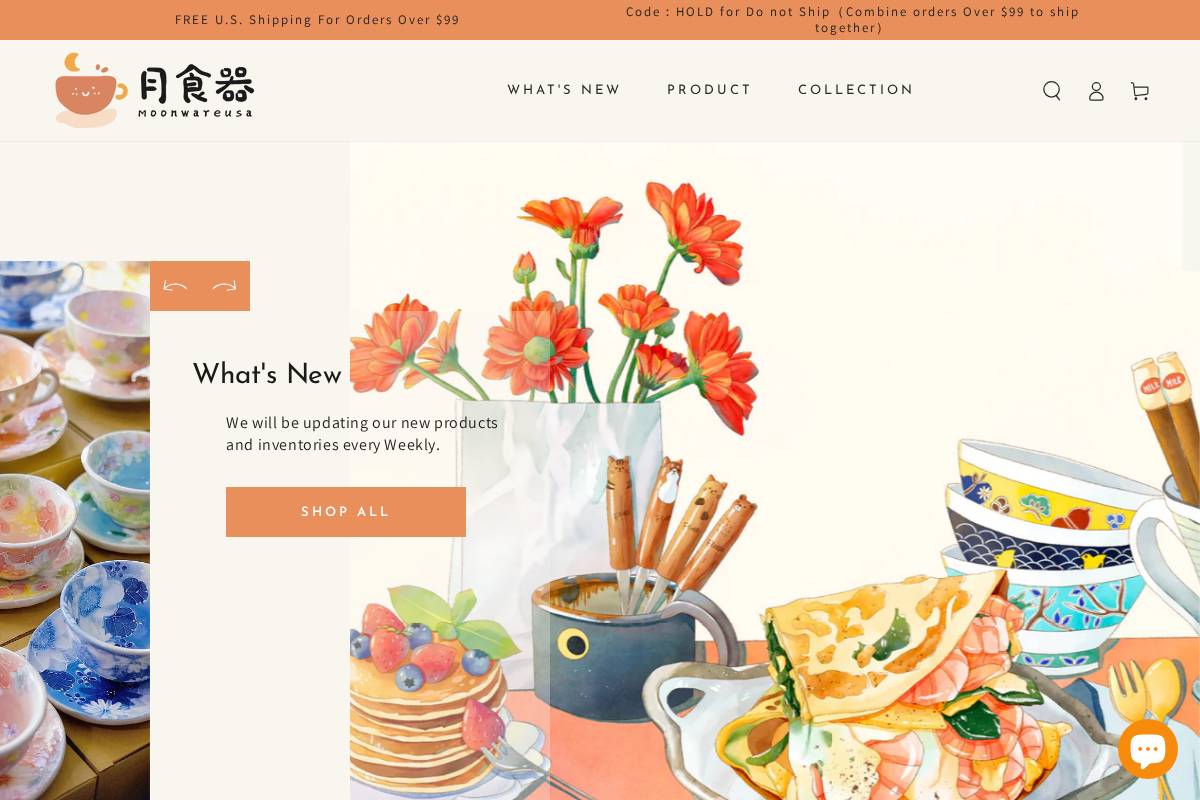 moonwareusa.com homepage screenshot