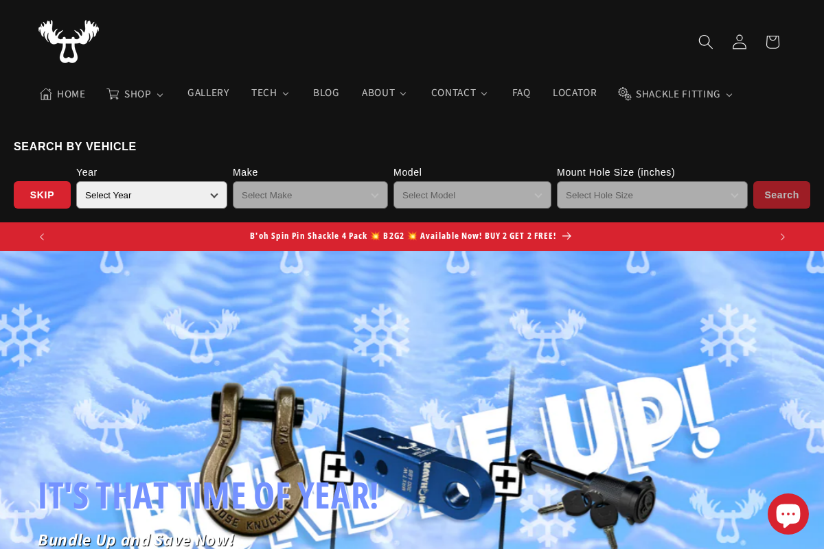 Moose Knuckle homepage screenshot