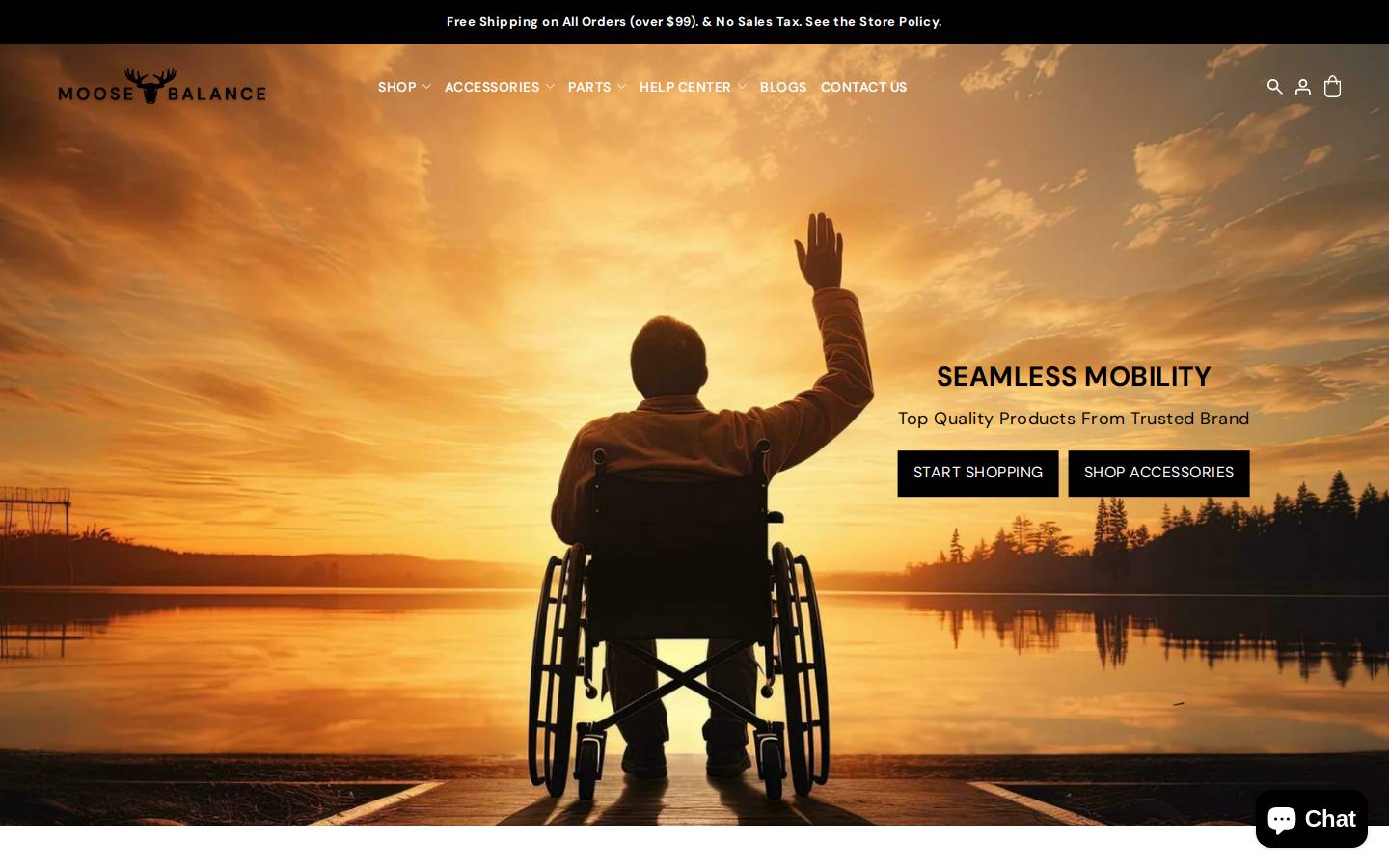moosebalance.com homepage screenshot