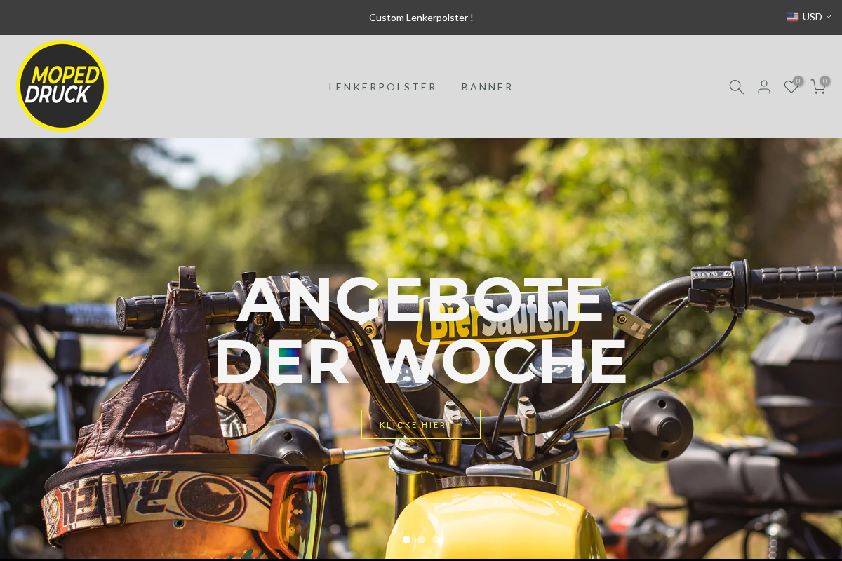 mopeddruck homepage screenshot