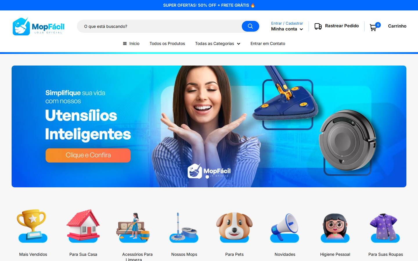 mopfacil.com.br homepage screenshot