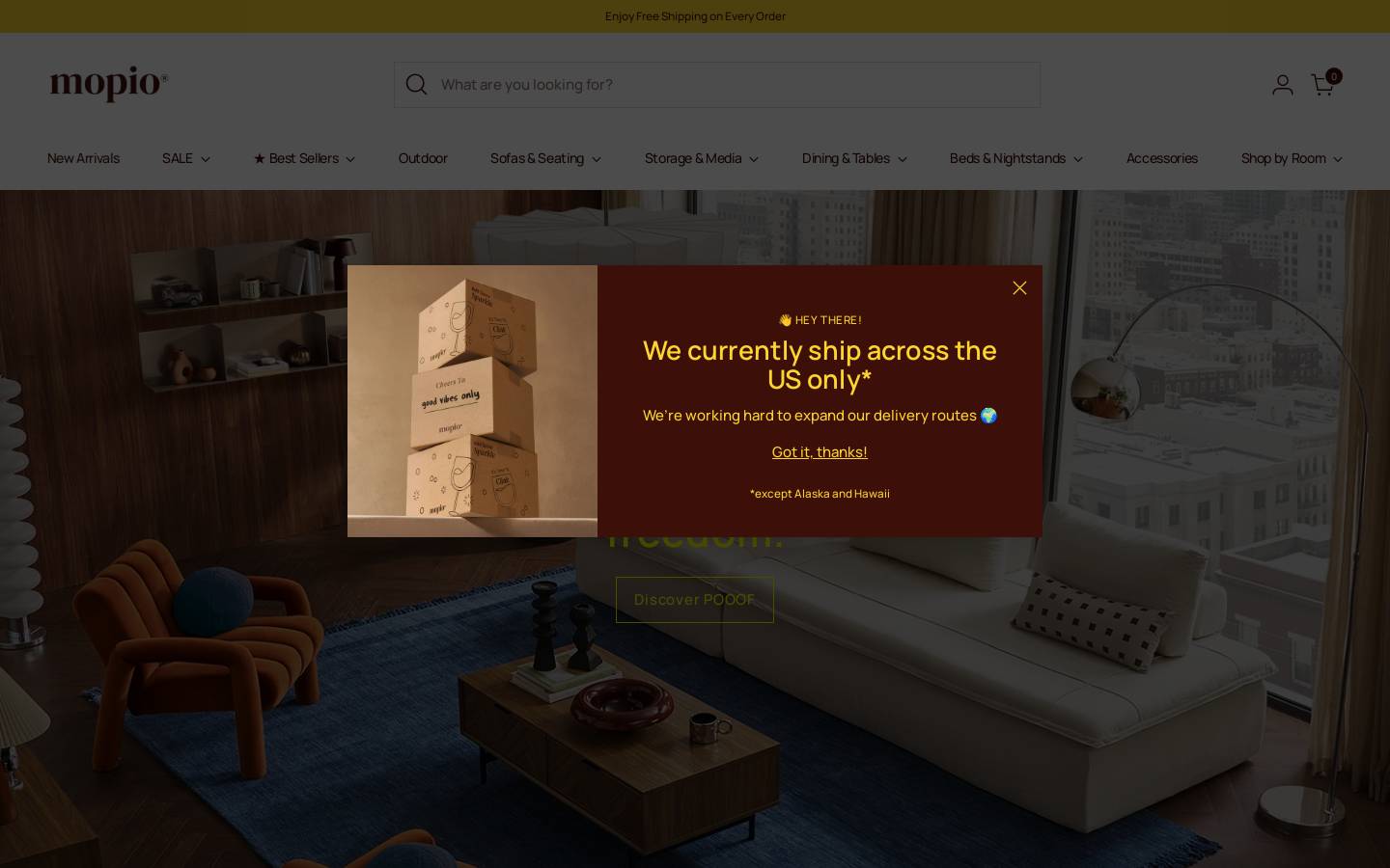 Mopio homepage screenshot