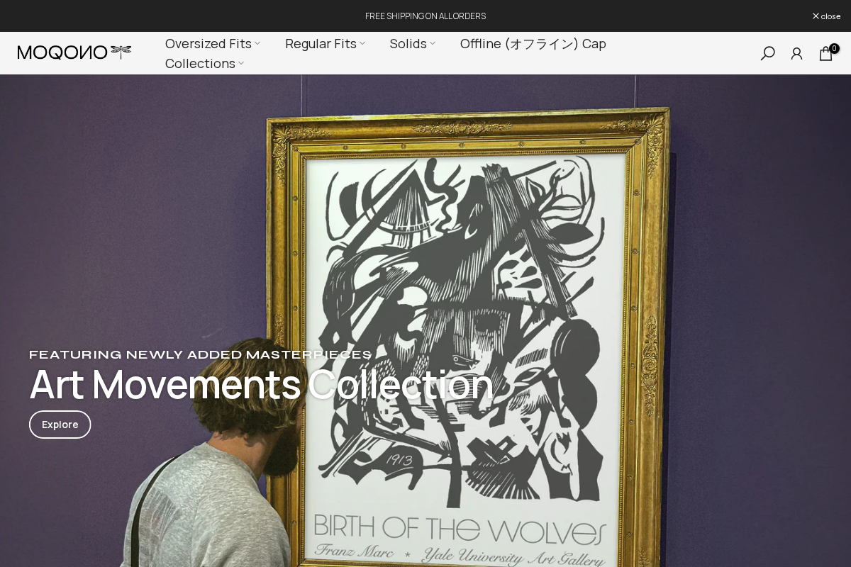MOQONO homepage screenshot