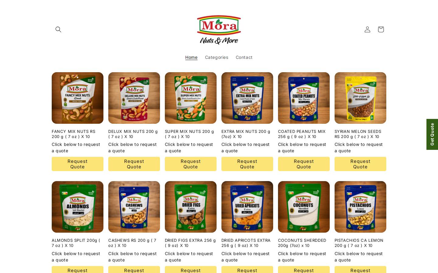 morafood.com homepage screenshot