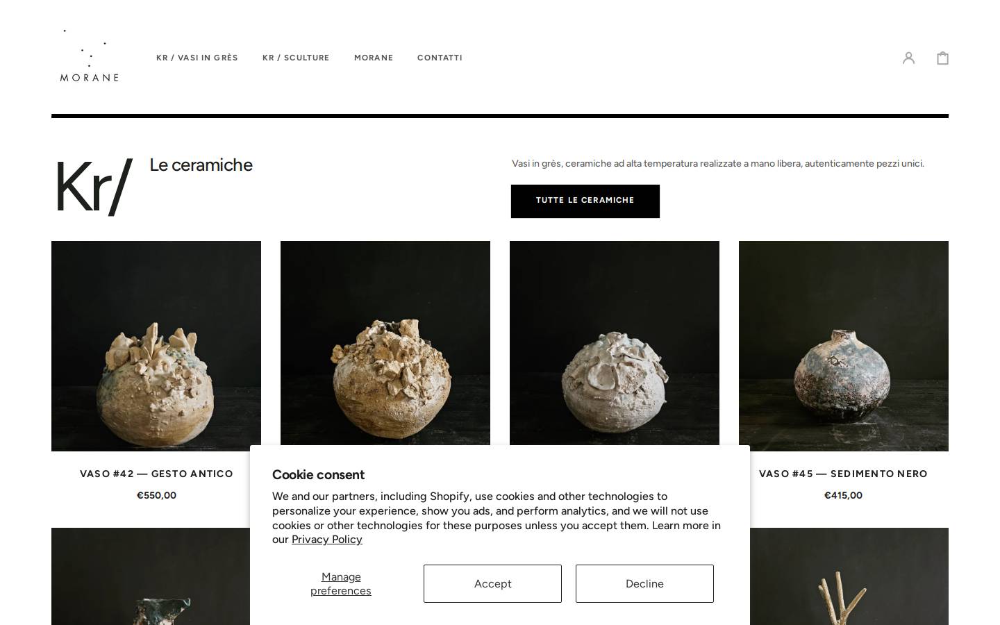 morane.it homepage screenshot