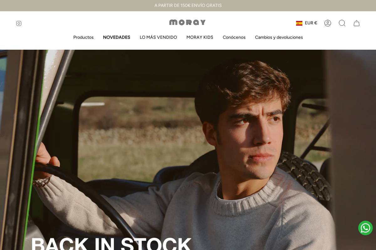 Moray homepage screenshot