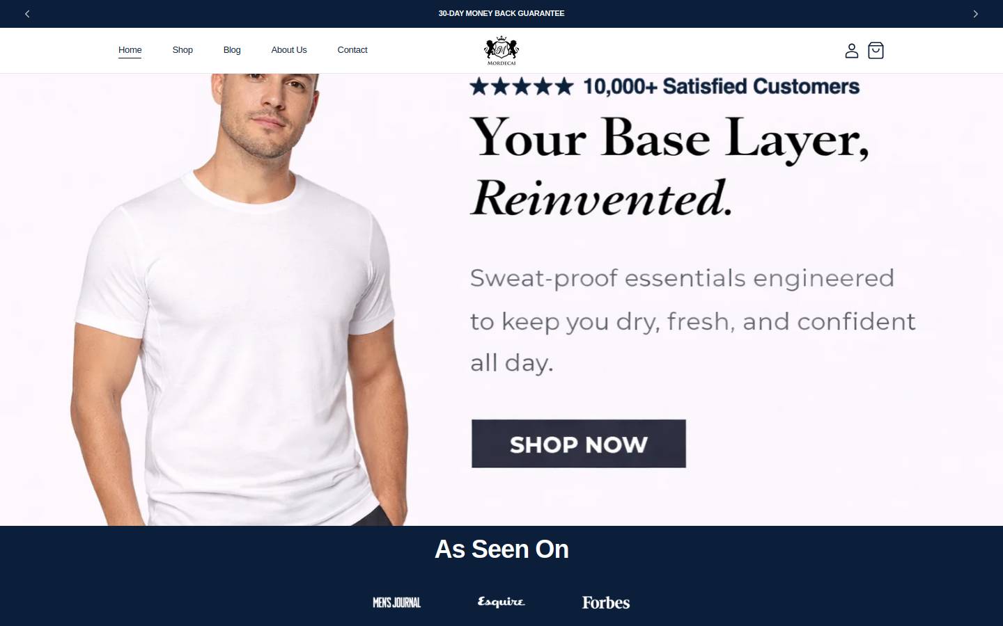 mordecai.shop homepage screenshot