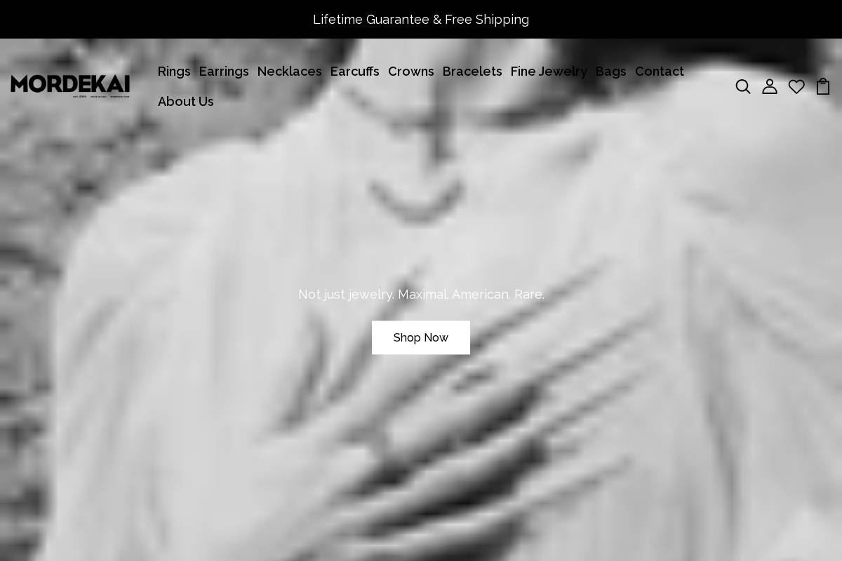 mordekai.com homepage screenshot