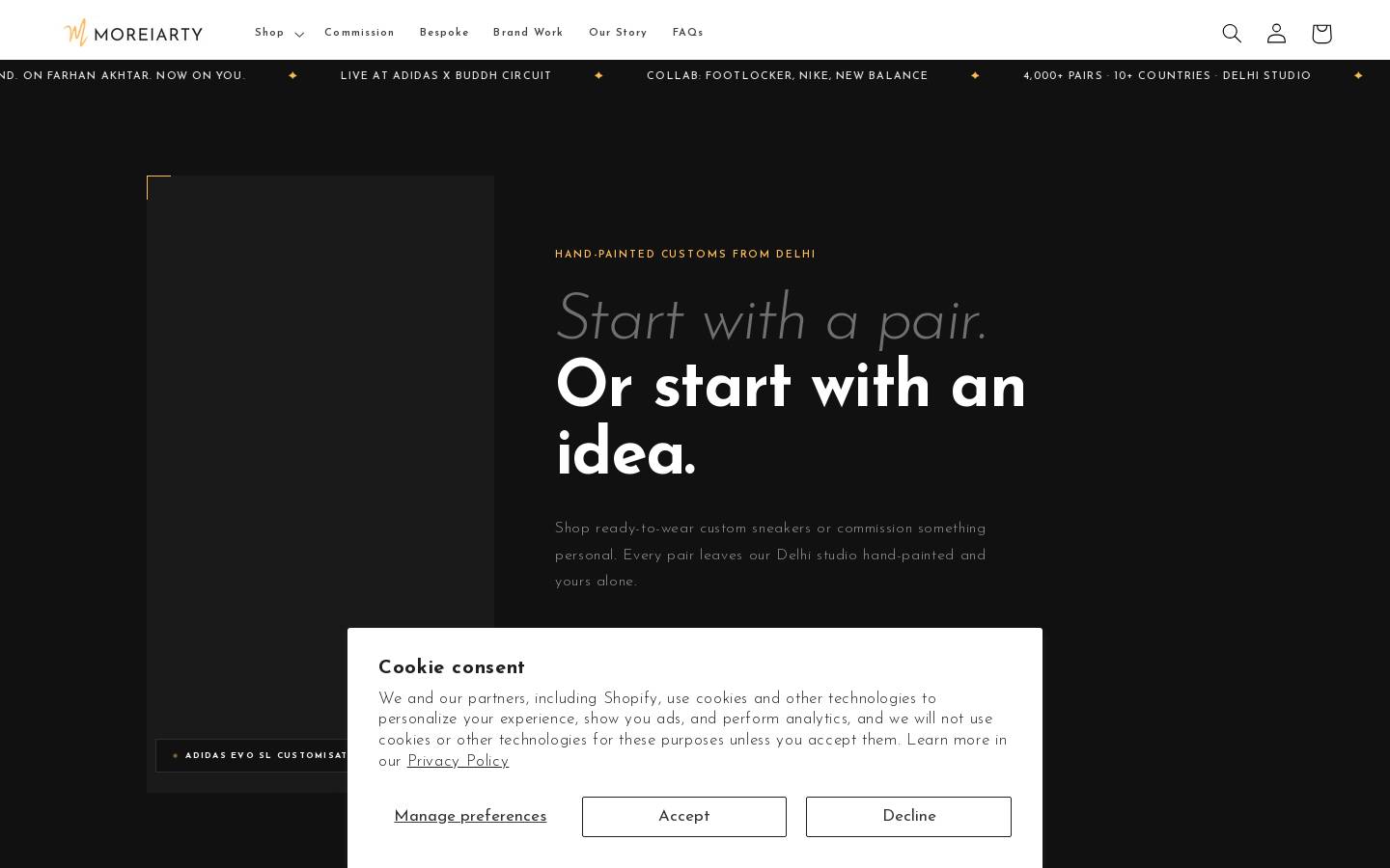 moreiarty.in homepage screenshot