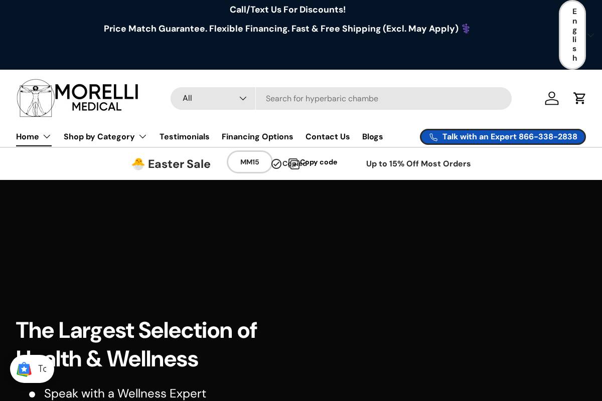 Morelli Medical homepage screenshot