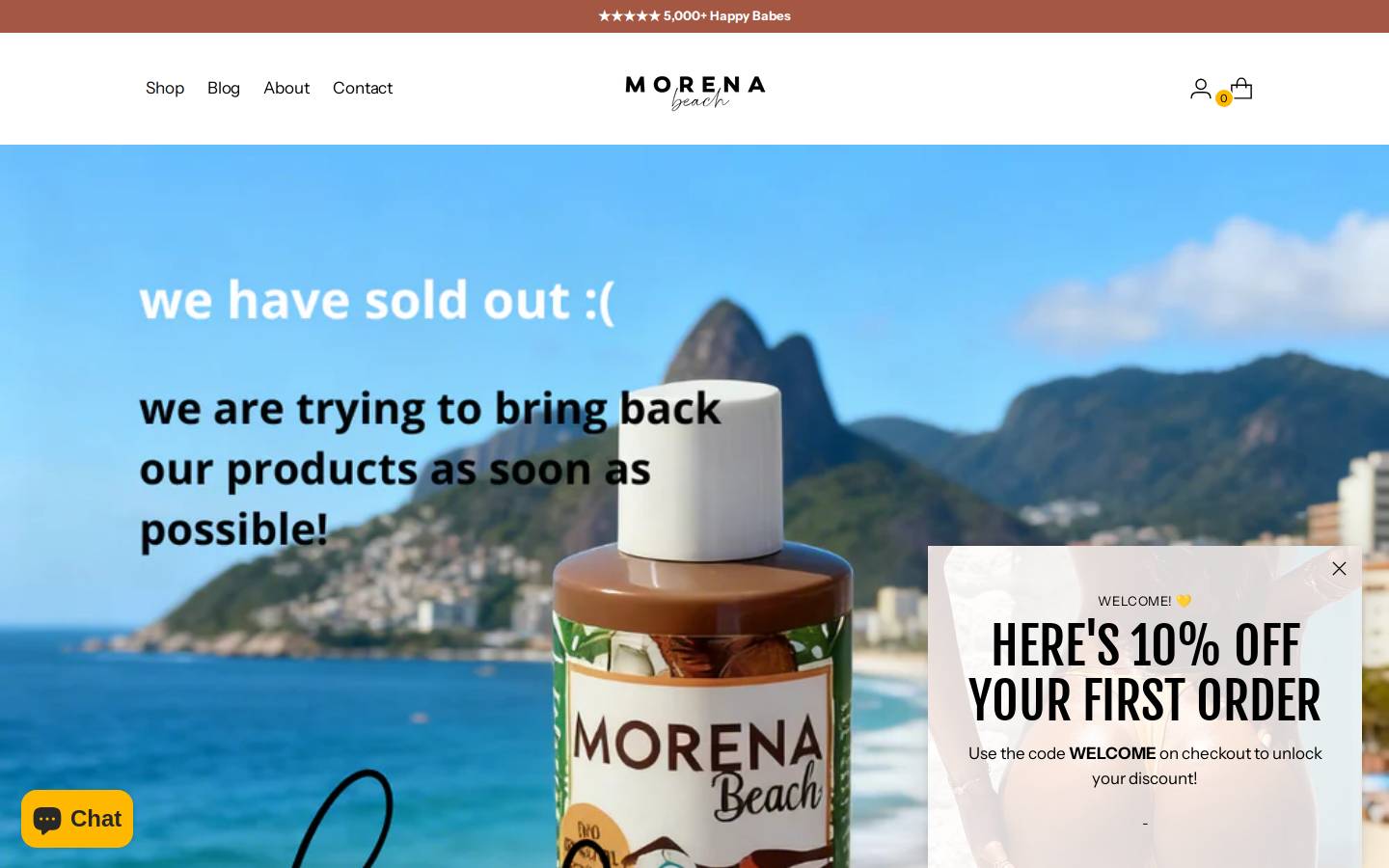 morenabeachtan.com homepage screenshot