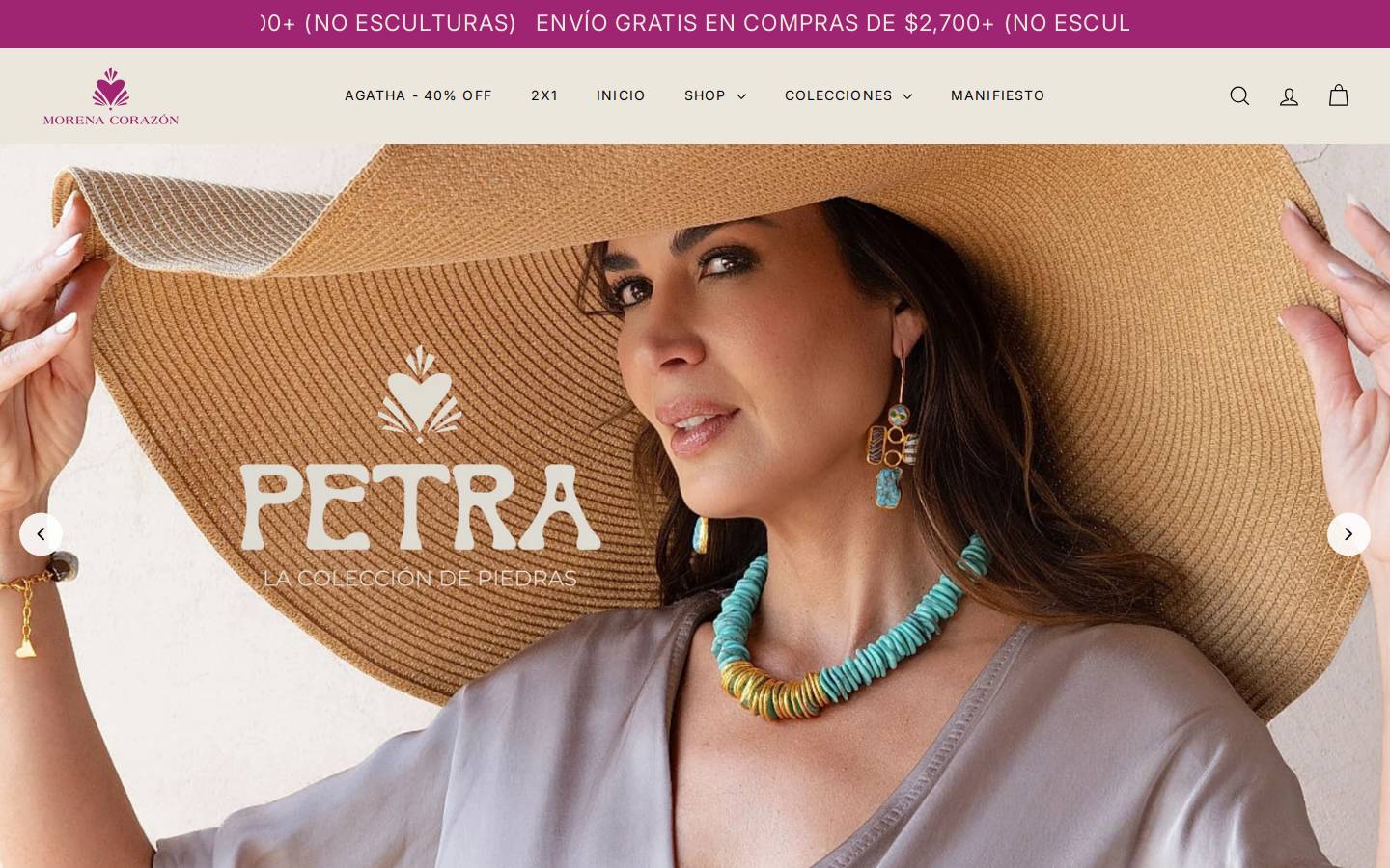 morenacorazon.com homepage screenshot