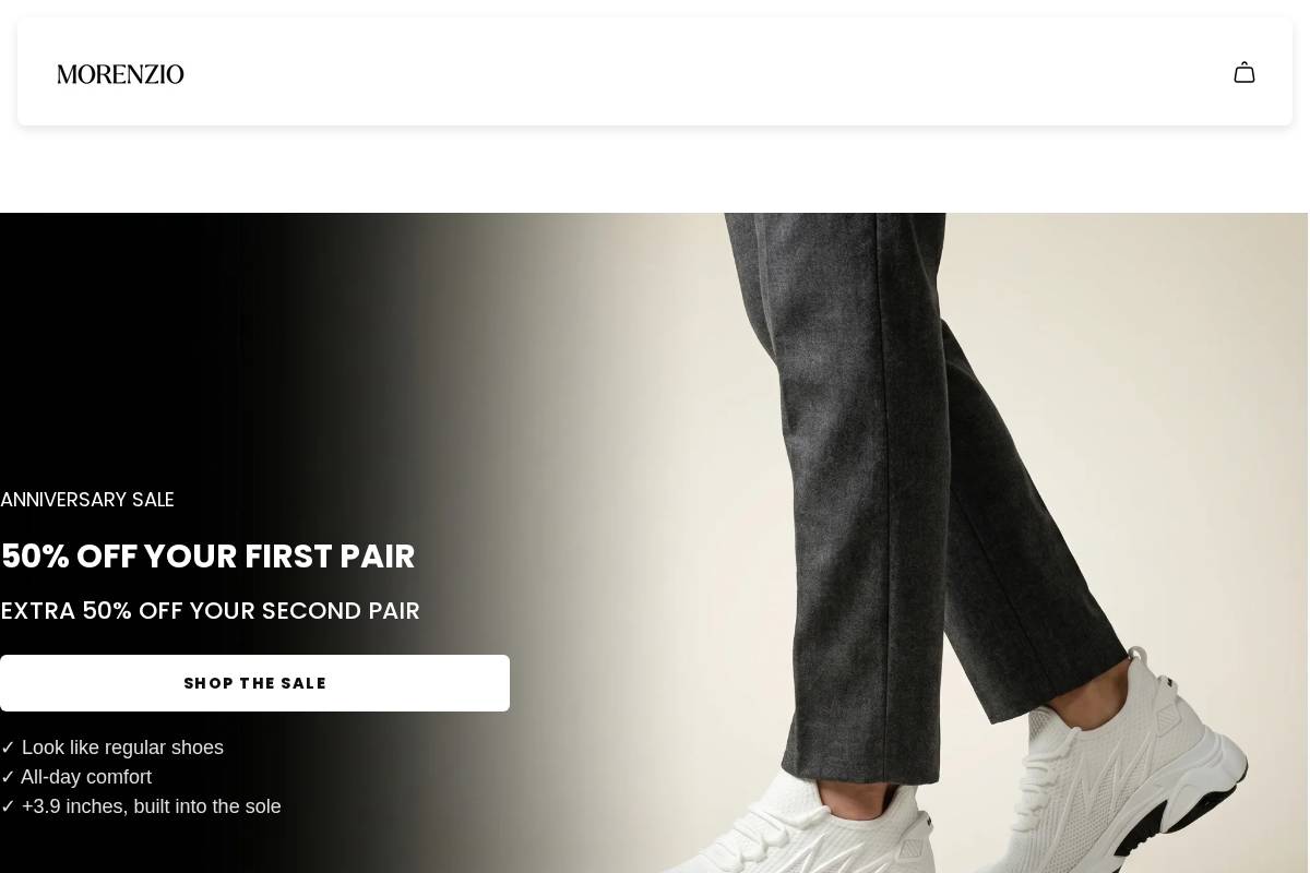 Morenzio homepage screenshot