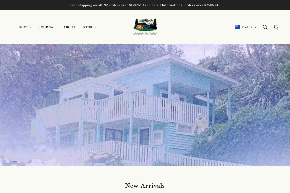 Moreporks homepage screenshot