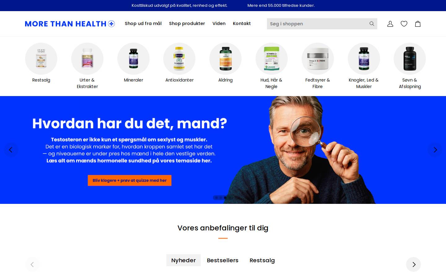 More Than Health homepage screenshot