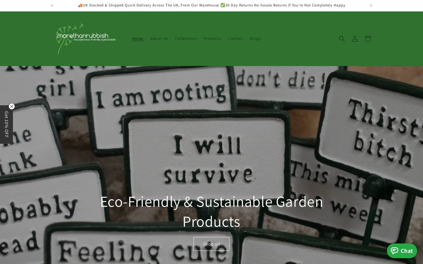 morethanrubbish.com homepage screenshot