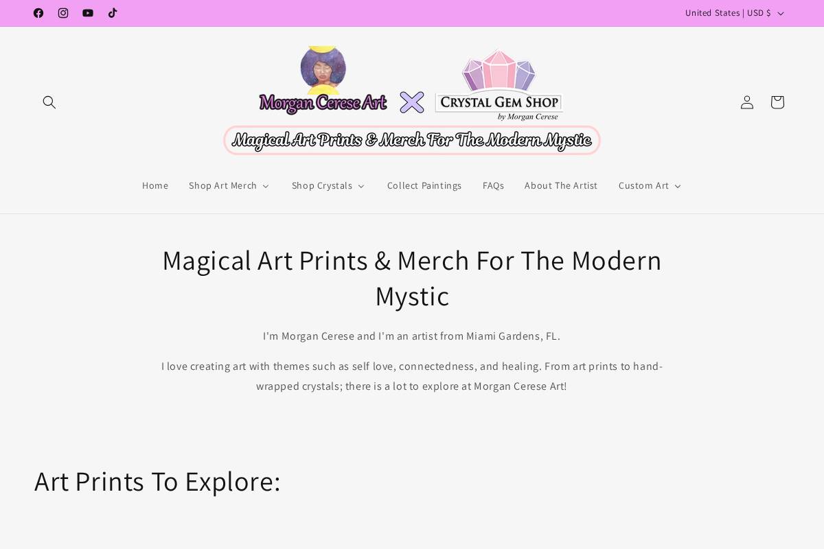 morgancerese.com homepage screenshot