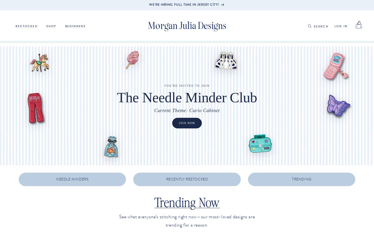 morganjuliadesigns.com homepage screenshot