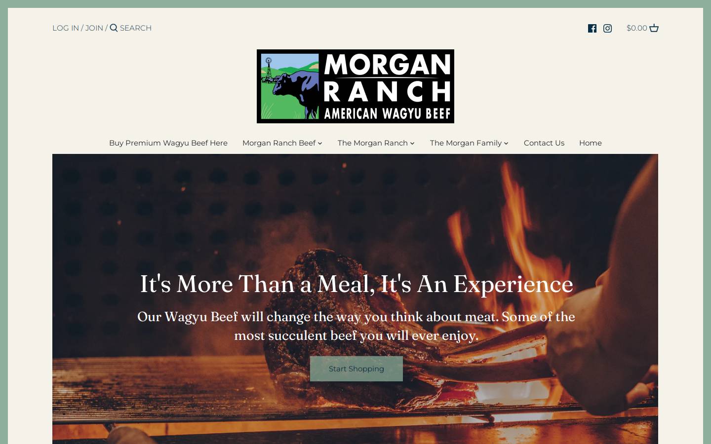 Morgan Ranch homepage screenshot