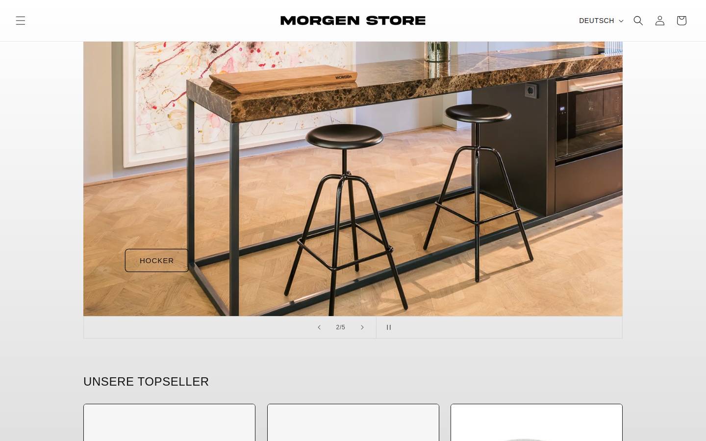 morgen.store homepage screenshot