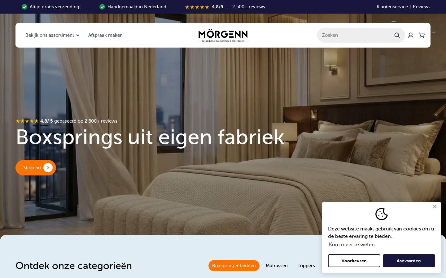 Mörgenn BV homepage screenshot
