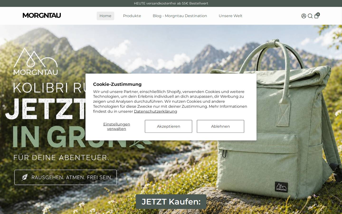 morgntau.de homepage screenshot