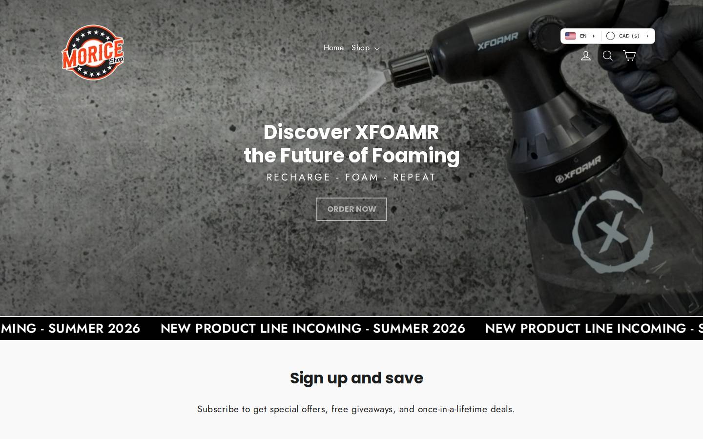 morice.shop homepage screenshot