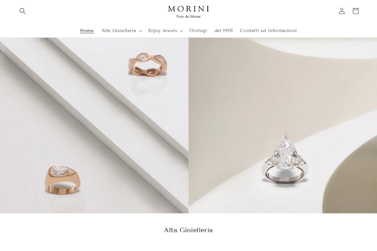 morinigioielleria.com homepage screenshot
