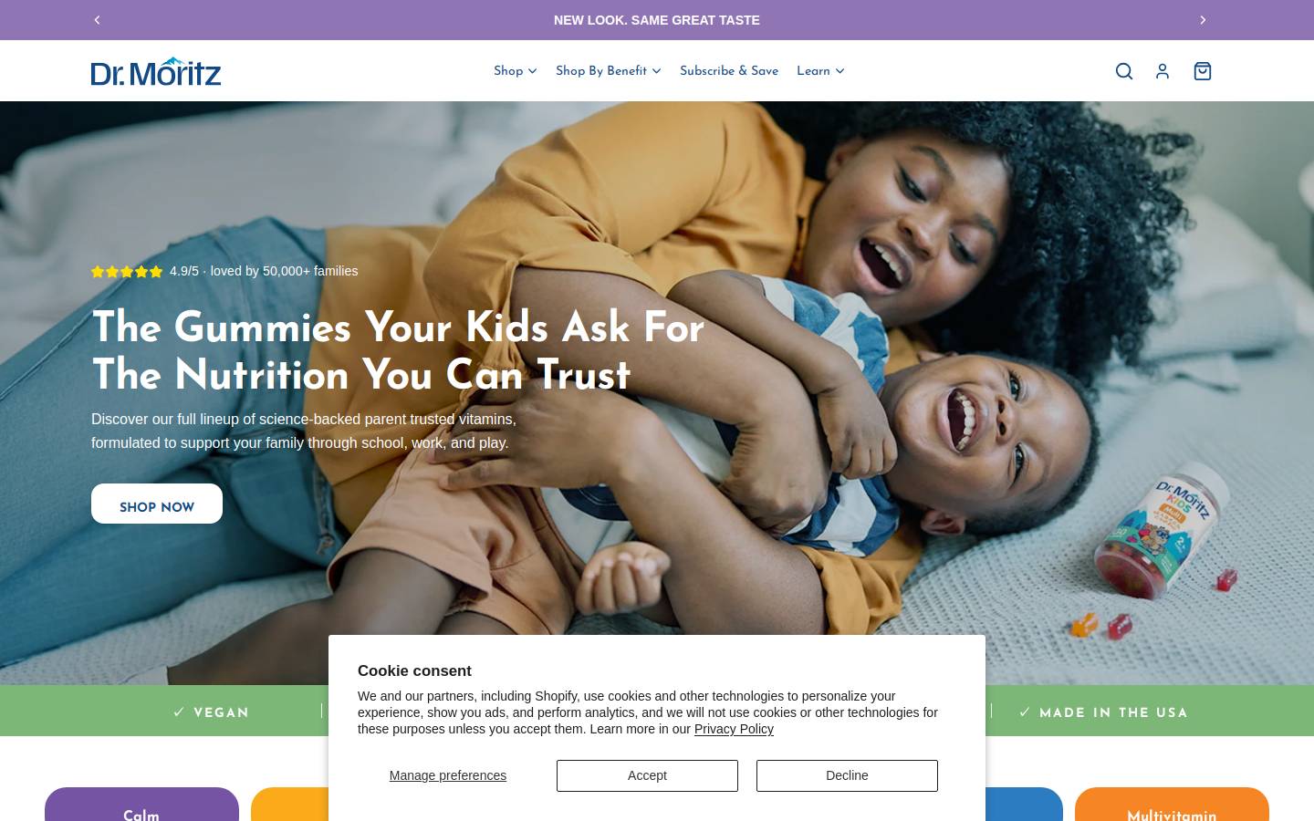 Moritzlab homepage screenshot