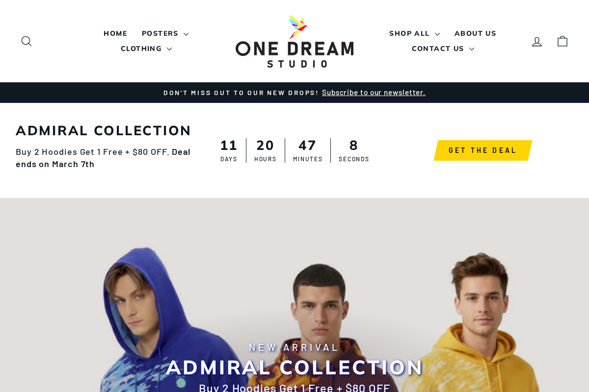 One Dream Studio homepage screenshot
