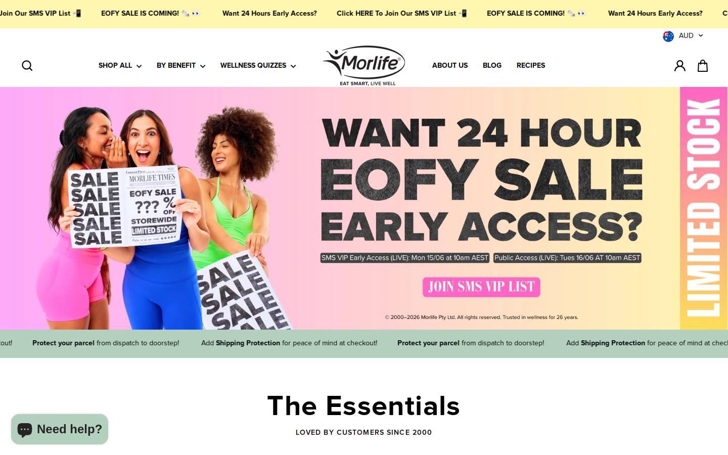 Morlife Pty Ltd. homepage screenshot