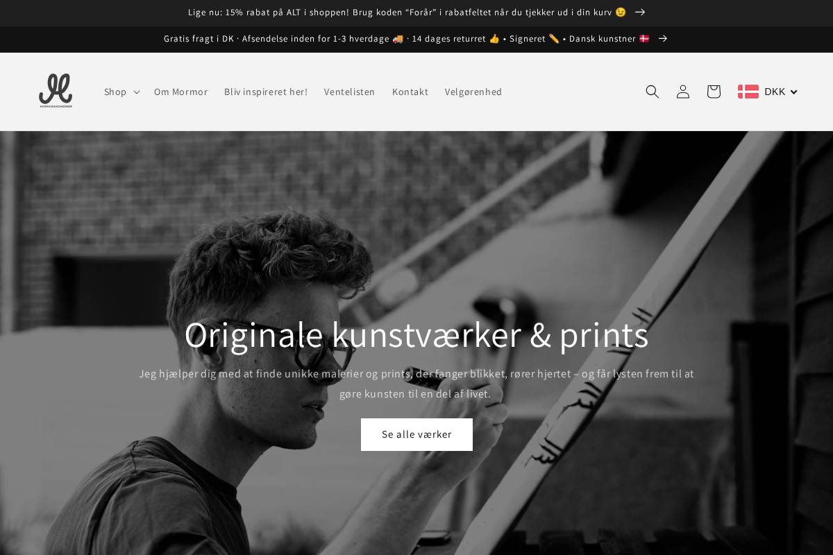 mormorandmeshop.com homepage screenshot