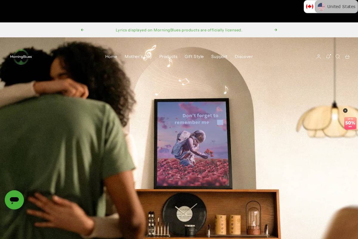 MorningBlues homepage screenshot