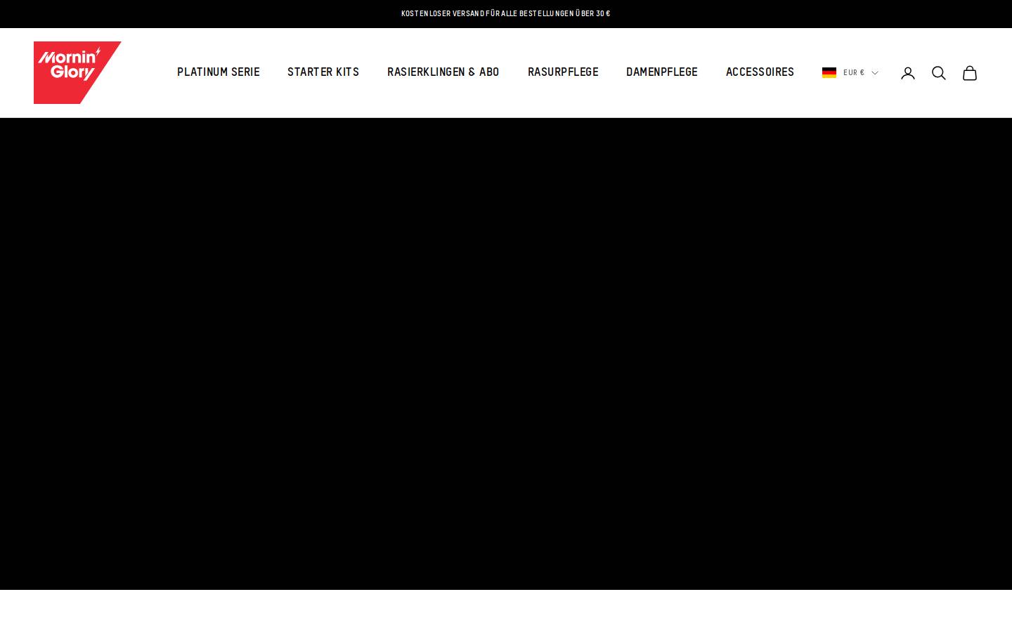 Mornin' Glory homepage screenshot