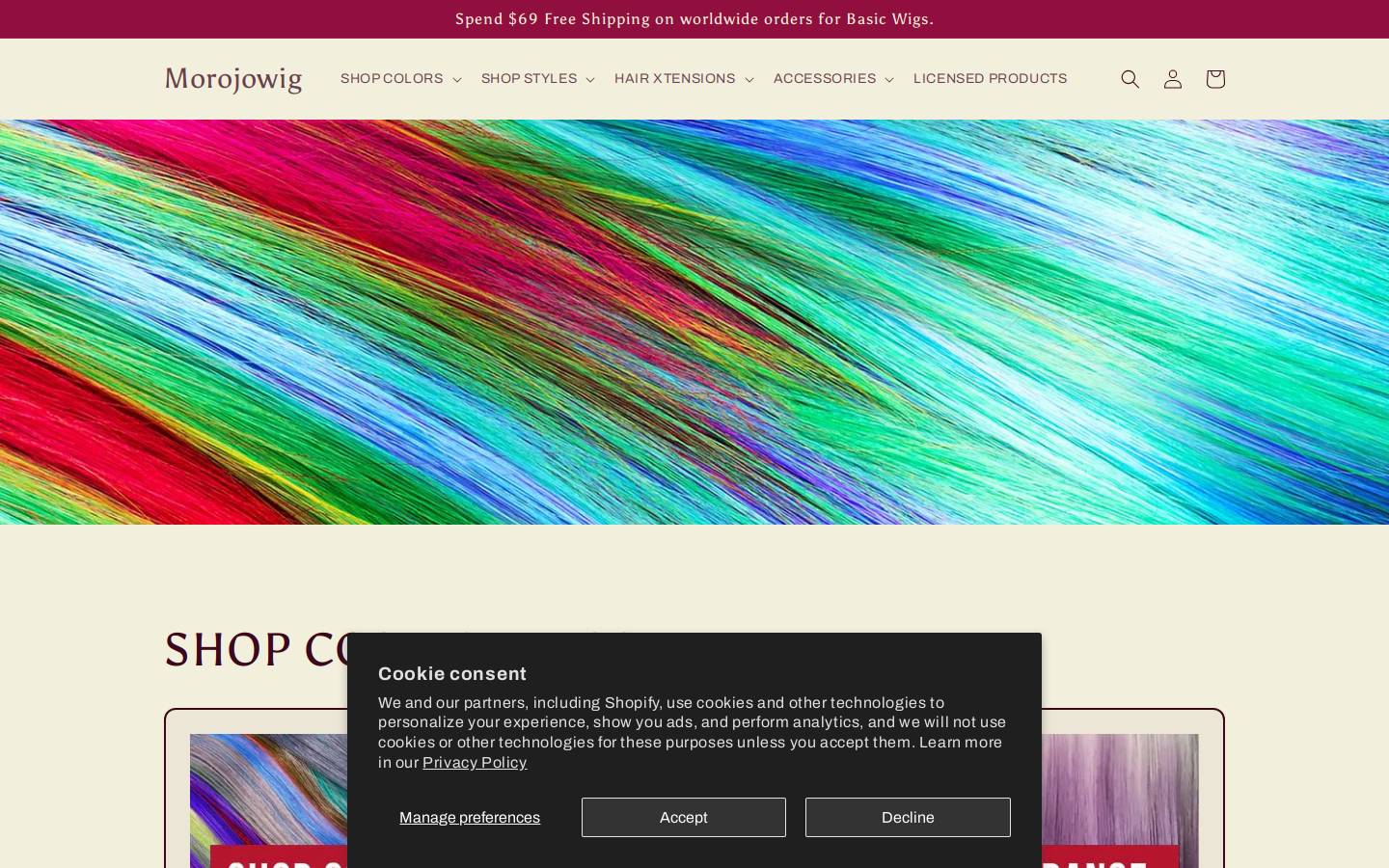 Morojowig homepage screenshot