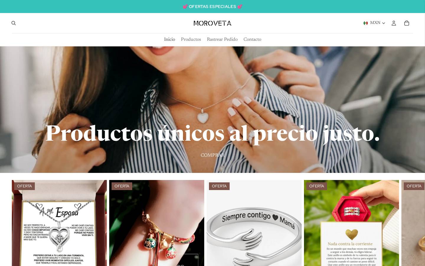 moroveta.com homepage screenshot