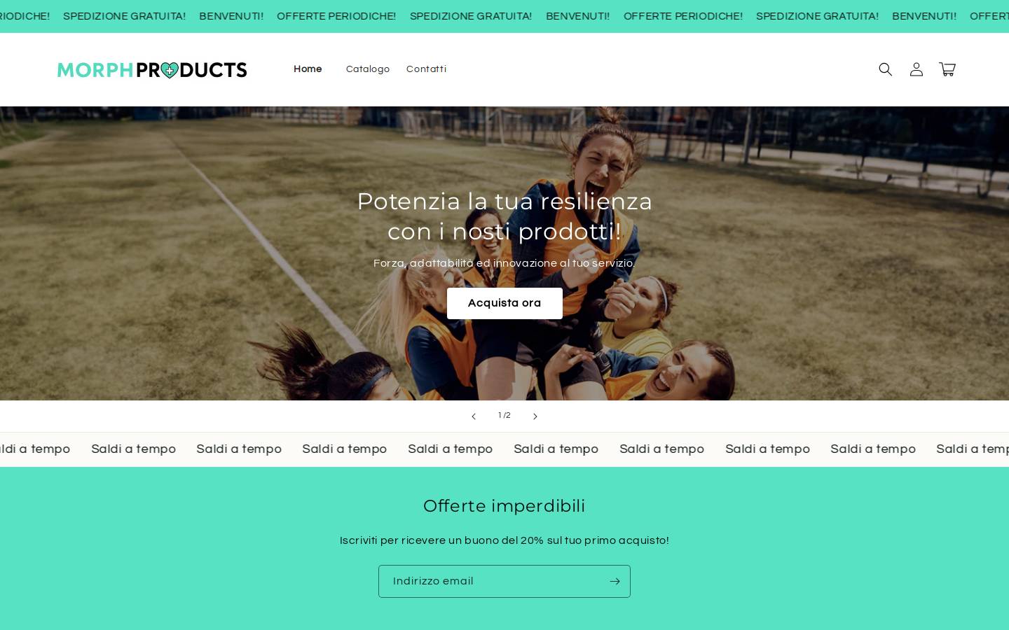 morph-products.com homepage screenshot