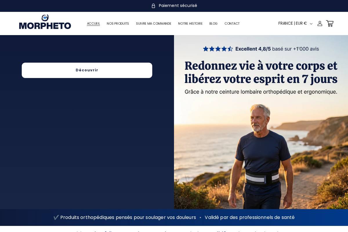 morpheto.com homepage screenshot