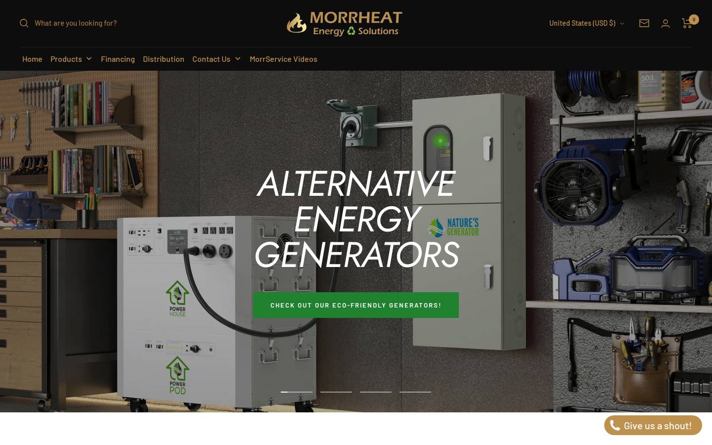 morrheat.com homepage screenshot