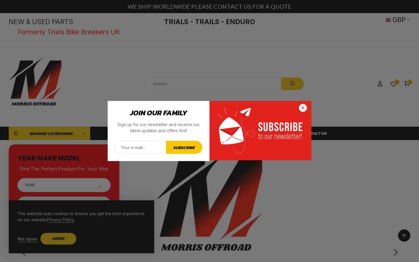 morrisoffroad.com homepage screenshot