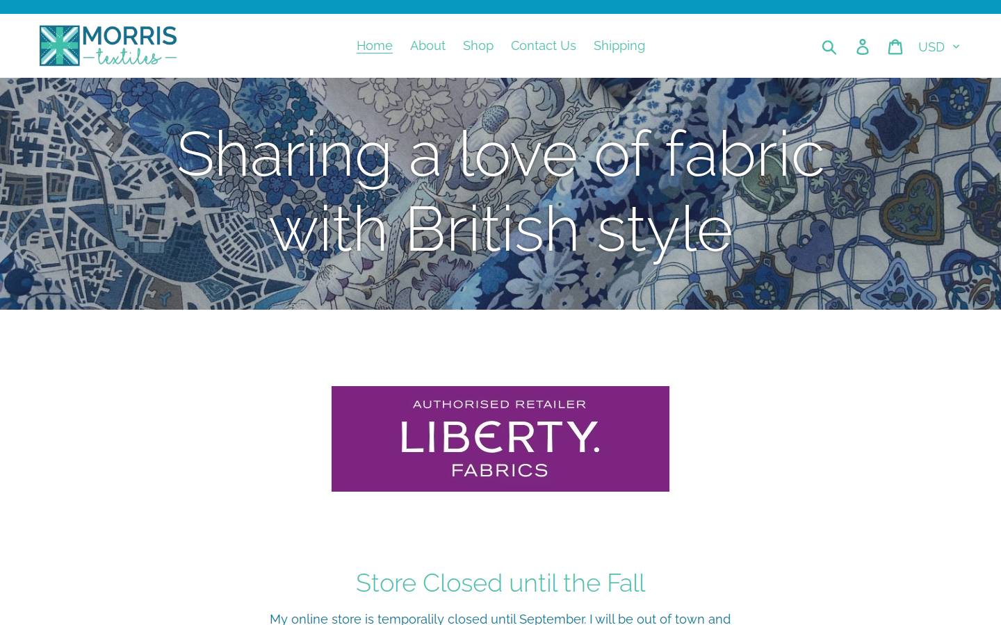 morristextiles.com homepage screenshot